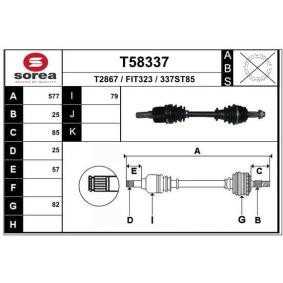 Antriebswelle T58337 von EAI günstig für 117,84 € online kaufen