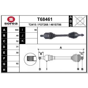 Antriebswelle T68461 von EAI günstig für 127,15 € online kaufen