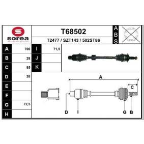 Antriebswelle T68502 von EAI günstig für 118,89 € online kaufen