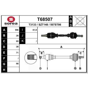Antriebswelle T68507 von EAI günstig für 112,10 € online kaufen