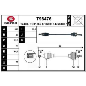Antriebswelle T98476 von EAI günstig für 107,14 € online kaufen