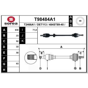 Antriebswelle T98484A1 von EAI günstig für 117,28 € online kaufen