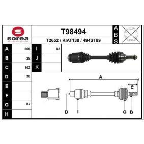 Antriebswelle T98494 von EAI günstig für 135,27 € online kaufen