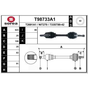 Antriebswelle T98733A1 von EAI günstig für 117,84 € online kaufen