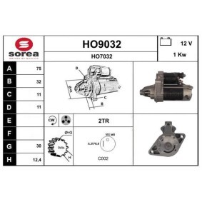 Anlasser für HONDA von SNRA