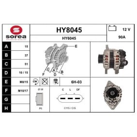 Lichtmaschine HY8045 von SNRA günstig für 228,30 € online kaufen