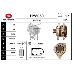 Lichtmaschine HY8050 von SNRA günstig für 299,55 € online kaufen
