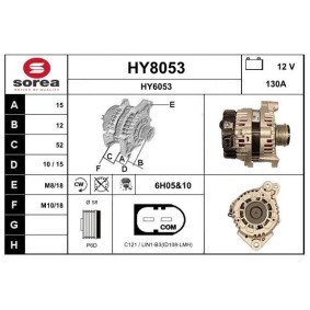 Lichtmaschine HY8053 von SNRA günstig für 441,46 € online kaufen