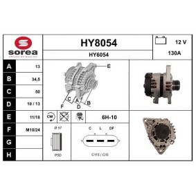 Lichtmaschine HY8054 von SNRA günstig für 320,91 € online kaufen