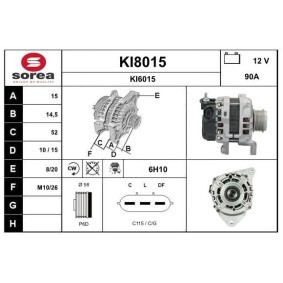 Lichtmaschine für KIA von SNRA