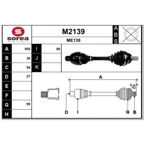 Antriebswelle M2139 von SNRA günstig für 274,42 € online kaufen