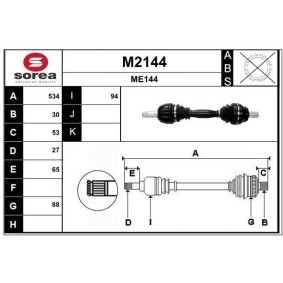 Antriebswelle M2144 von SNRA günstig für 267,18 € online kaufen
