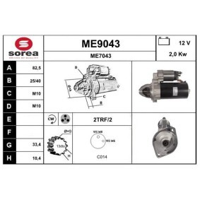 Anlasser für MERCEDES-BENZ von SNRA