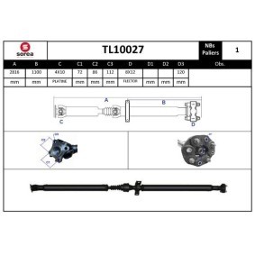Kardanwelle des Herstellers SNRA - Originalware Artikelnummer: TL10027