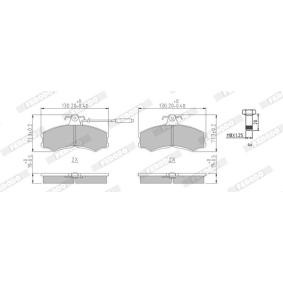 Bremsbeläge FVR287 von FERODO günstig für 34,16 € online kaufen