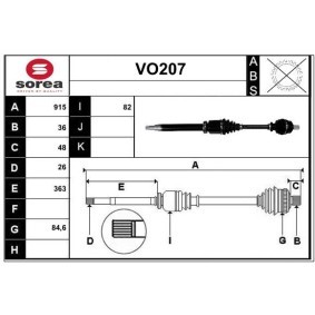Antriebswelle VO207 von SERA günstig für 276,87 € online kaufen