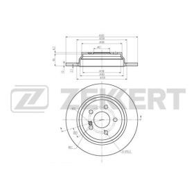 Bremsscheibe für MERCEDES-BENZ von ZEKKERT