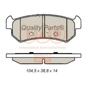 Bremsbeläge für DAEWOO von IAP QUALITY PARTS