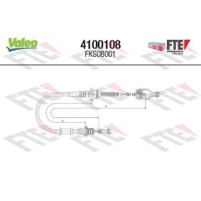 Compre Cabo de aço, accionamento da embraiagem da VALEO 4100108 a um preço baixo por 45,62 €