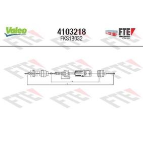 Compre Cabo de aço, accionamento da embraiagem da VALEO 4103218 a um preço baixo por 75,59 €