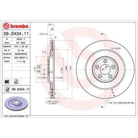 Compre Disco de travão da BREMBO 09.D434.11 a um preço baixo por 92,47 €