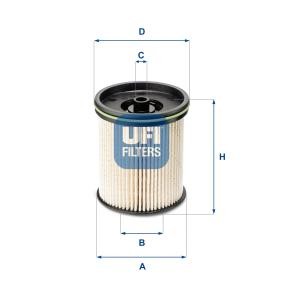 Kraftstofffilter 26.122.00 von UFI günstig für 36,28 € online kaufen