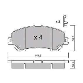 Bremsbeläge BPNI-1022 von AISIN günstig für 40,77 € online kaufen