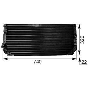 Köp Kondensor, klimatanläggning av MAHLE ORIGINAL AC 249 000S till det låga priset 1328,48 kr