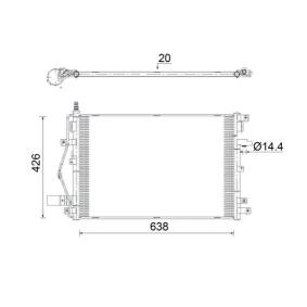 Acquista Condensatore climatizzatore da MAHLE ORIGINAL AC 924 000S a buon mercato per soli 182,49 €
