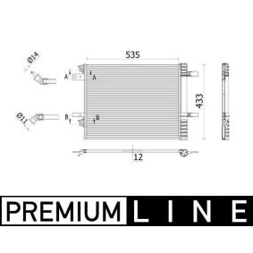 Köp Kondensor, klimatanläggning av MAHLE ORIGINAL AC 943 000P till det låga priset 3009,42 kr