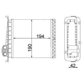 Wärmetauscher, Innenraumheizung AH 106 000S von MAHLE ORIGINAL günstig für 50,00 € online kaufen