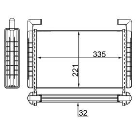 Achetez des Radiateur de chauffage MAHLE ORIGINAL AH 119 000S à prix pour 107,90 €