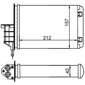 Wärmetauscher, Innenraumheizung AH 18 000S von MAHLE ORIGINAL günstig für 35,95 € online kaufen