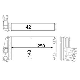 Wärmetauscher, Innenraumheizung AH 186 000S von MAHLE ORIGINAL günstig für 37,09 € online kaufen