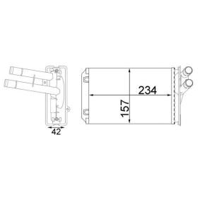 Wärmetauscher, Innenraumheizung AH 212 000S von MAHLE ORIGINAL günstig für 98,22 € online kaufen