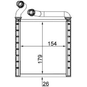 Wärmetauscher, Innenraumheizung AH 223 000S von MAHLE ORIGINAL günstig für 64,17 € online kaufen