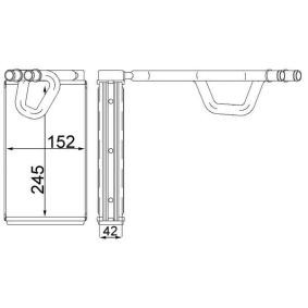 Wärmetauscher, Innenraumheizung AH 231 000S von MAHLE ORIGINAL günstig für 119,94 € online kaufen