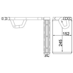 Wärmetauscher, Innenraumheizung AH 232 000S von MAHLE ORIGINAL günstig für 110,75 € online kaufen