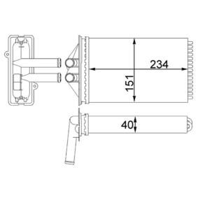 Compre Radiador da chaufage de MAHLE ORIGINAL online para 911 Cabriolet (997) a preços moderados