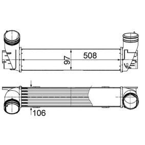 Ladeluftkühler CI 489 000S von MAHLE ORIGINAL günstig für 208,26 € online kaufen