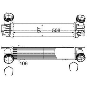 Ladeluftkühler CI 491 000S von MAHLE ORIGINAL günstig für 204,77 € online kaufen