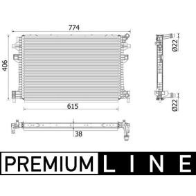 Ladeluftkühler von MAHLE ORIGINAL für Caddy V California (SBB, SBJ) günstig online kaufen