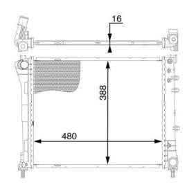 Kjøp Radiator, motorkjøling av MAHLE ORIGINAL CR 2004 000S til den lave prisen 1313,98 NOK