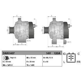 Lichtmaschine für JAGUAR von DENSO