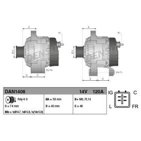 Lichtmaschine für JAGUAR von DENSO