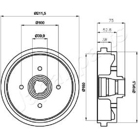 Bremstrommel TA-0901 von JAPANPARTS günstig für 50,20 € online kaufen