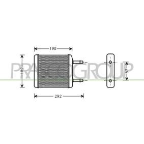 Wärmetauscher, Innenraumheizung DW320H001 von PRASCO günstig für 26,44 € online kaufen