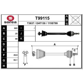 Antriebswelle T99115 von EAI günstig für 115,84 € online kaufen