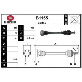 Antriebswelle B1155 von SNRA günstig für 215,75 € online kaufen