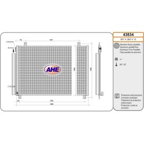 Acquista Condensatore climatizzatore da AHE 43834 a buon mercato per soli 201,43 €